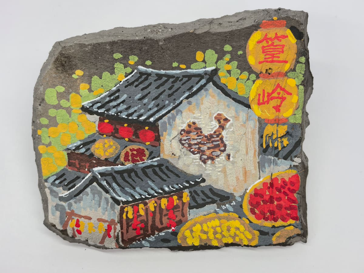 篁岭灯笼鸡墙