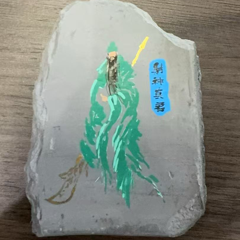 灵隐主题手绘瓦片